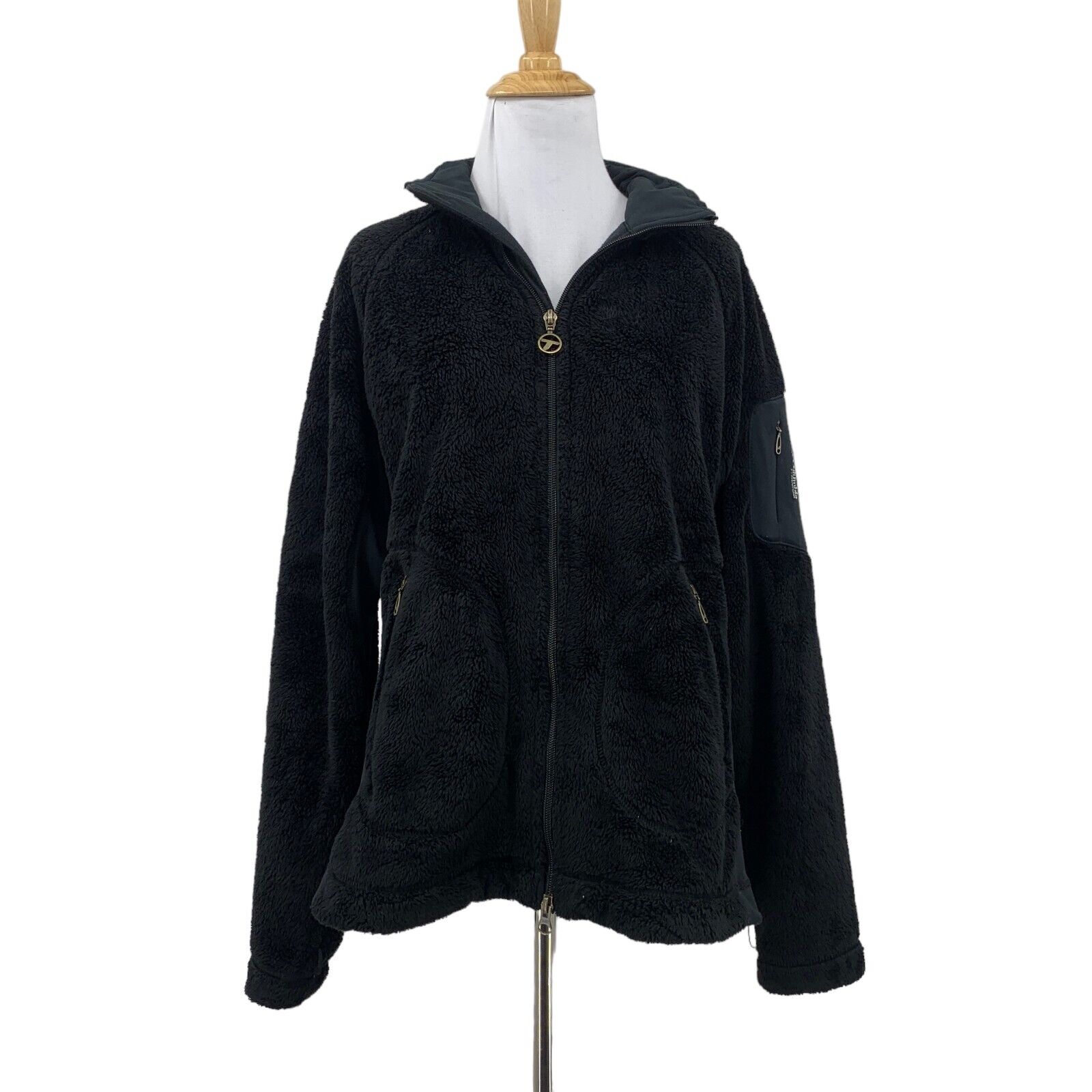Columbia Titanium Interchange Jacket Womens L Large Chunky Fleece Side Panel